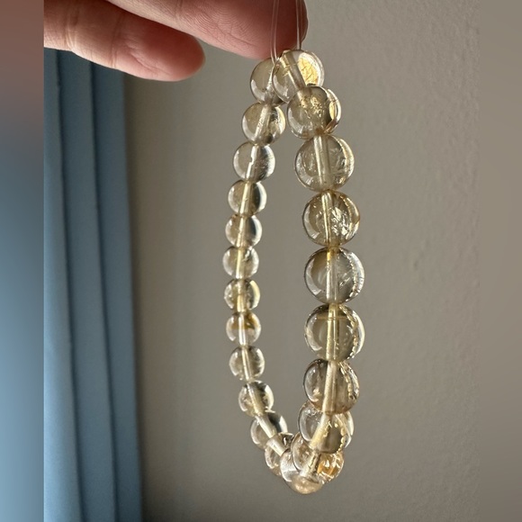100% Natural 8mm unheated citrine beads bracelet - Picture 7 of 7